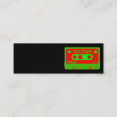 混合テープポップ・アートのIV スキニー名刺 (裏面)