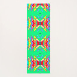 混合デザイングリーンと赤ヨガマット ヨガマット