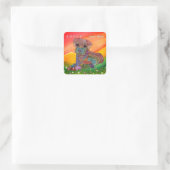 混合ドッグブリード採用ステッカーを購入しない スクエアシール (バッグ)