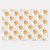 混合ハロウィン用ラッピング紙シート ラッピングペーパーシート (正面)