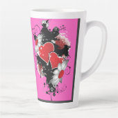 混合ハートデザインラテMag カフェラテマグ (右)