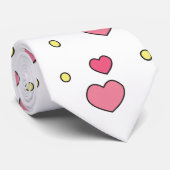 混合ハートパターンのバレンタインデー ネクタイ (ロール)