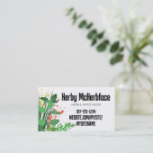 混合ハーブ2料理シェフケータリング名刺 名刺 (スタンド正面)