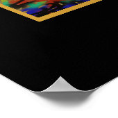 混合パスタ抽象デザイン ポスター (角)