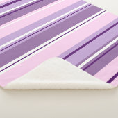 混合パターストライプのンピンクプルプルプル白 シェルパブランケット (3/4)