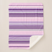 混合パターストライプのンピンクプルプルプル白 シェルパブランケット (正面)