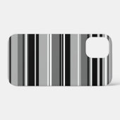 混合パターストライプのン白黒グレー Case-Mate iPhoneケース (裏面 (横))