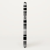 混合パターストライプのン白黒グレー Case-Mate iPhoneケース (裏面/右)
