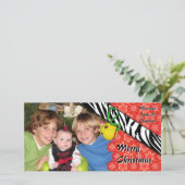 混合パターンホリデーフォトカード シーズンカード (スタンド正面)