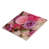 混合ピンクのバラby Therosegarden タイル (側面)