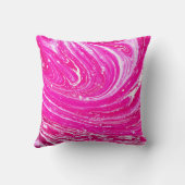 混合ピンク絵を描の背景 クッション (裏面)