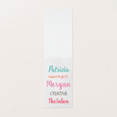 混合フォント(カラフル) 名刺 (外部フラット)