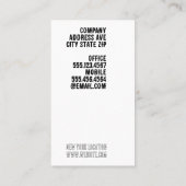 混合フォント | クリエイティブ配置 名刺 (裏面)