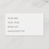 混合フォント | 背モダン景 名刺 (裏面)