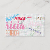 混合フォント | 背モダン景 名刺 (正面)