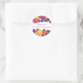 混合フルーツベリーのジャム缶詰ラベル ラウンドシール (バッグ)