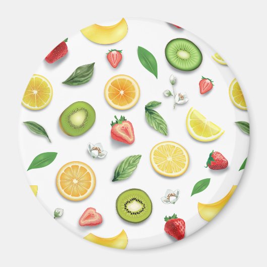 混合フルーツ4 マグネット (正面)