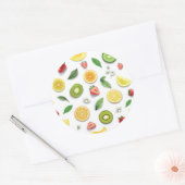 混合フルーツ4 ラウンドシール (封筒)