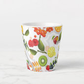 混合フルーツ5 カフェラテマグ (正面)