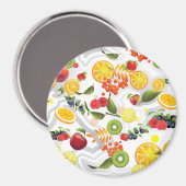 混合フルーツ5 マグネット (正面/裏面)