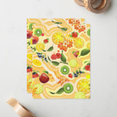 混合フルーツ6 ノートカード (正面/裏面インサイチュ)