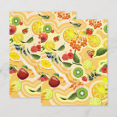 混合フルーツ6 ノートカード (正面/裏面)