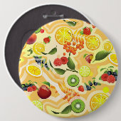 混合フルーツ6 缶バッジ (正面&裏面)