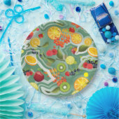 混合フルーツ7 ペーパープレート (パーティー)