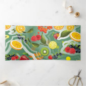 混合フルーツ7 三つ折りクリスマスカード (内部)