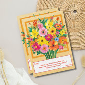 混合ブーケ誕生日の願いパーソナライズされた カード