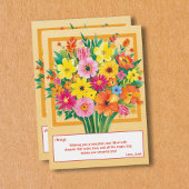 混合ブーケ誕生日の願いパーソナライズされた カード