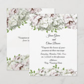 混合ブーケ・オブ・フラワーズ結婚式招待状 招待状 (正面/裏面)