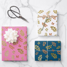 混合ベリークリスマスギフトラッピング紙シート