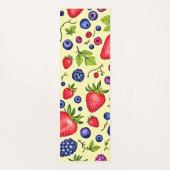 混合ベリーシームレスパターン ヨガマット (正面)