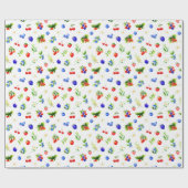 混合ベリーパターン ラッピングペーパー (フラット)