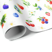 混合ベリーパターン ラッピングペーパー (ロールコーナー)