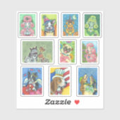 混合ホリデードッグロボットボストンポードルハウンドパグ シール (シート)