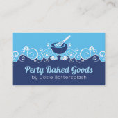 混合ボウルウイスキーベーカリーベーキングペストリーシェフブシン 名刺 (正面)