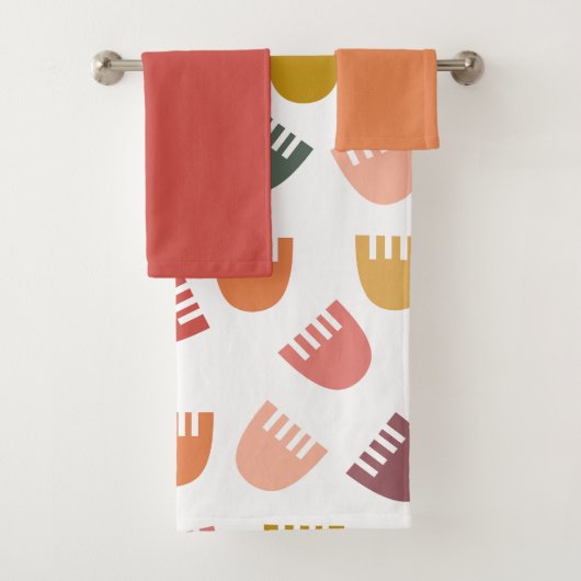 混合ボホ花風呂タオルセット バスタオルセット (インサイチュ)