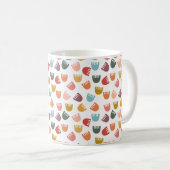 混合ボホ花 コーヒーマグカップ (正面右)
