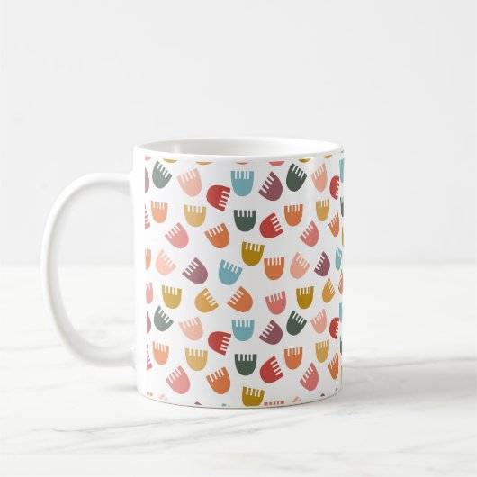 混合ボホ花 コーヒーマグカップ (左)