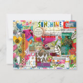 混合メカラフルディアあいさつ感動的カード 招待状 (正面)