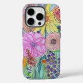 混合メカラフルディア花模様iPhoneケース Case-Mate iPhoneケース (裏面)