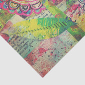 混合メディアの花園のティッシュペーパー 薄葉紙 (詳細)