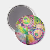 混合メディアガーデンマグネット マグネット (正面/裏面)