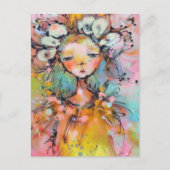 混合メディアギャル ポストカード (正面)