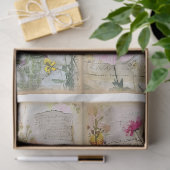 混合メディアスタイルアートジャーナルフローラ背景F 薄葉紙 (ギフト)