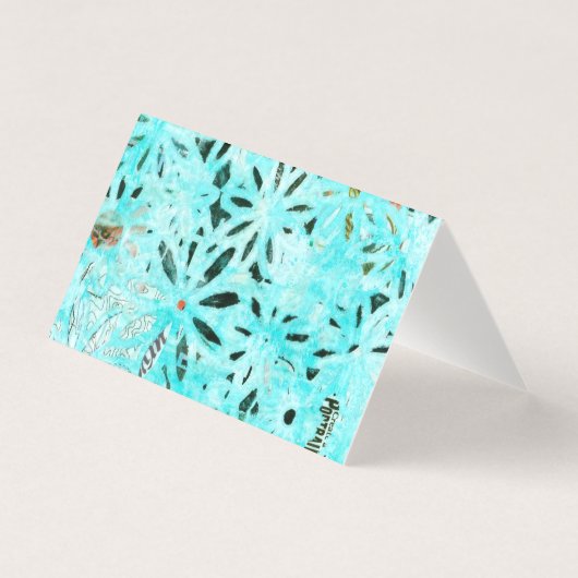 混合メディアデイジーアートカード (正面)