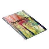 混合メディアヴィンテージレディーインクの流出 ノートブック (右側)