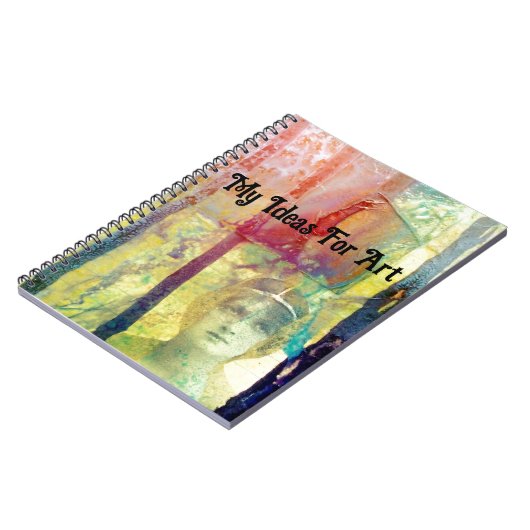 混合メディアヴィンテージレディーインクの流出 ノートブック (左側)